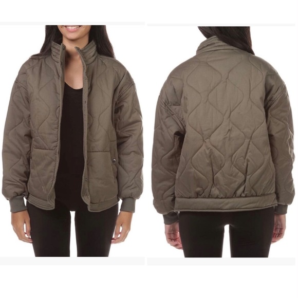 Quilted Bomber Jacket - Picture 3 of 10